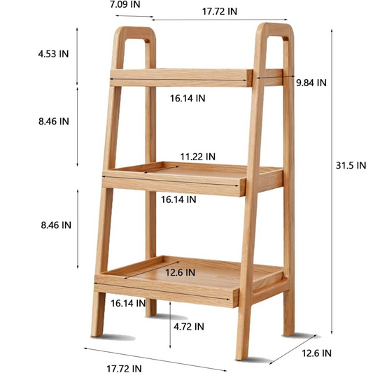 Wooden Style Storage Shelves